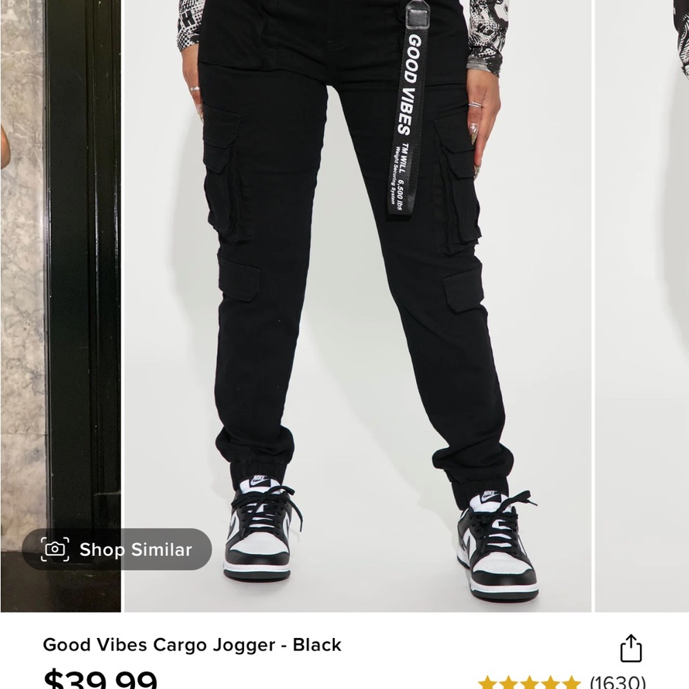 Fashion Nova Good vibes only joggers